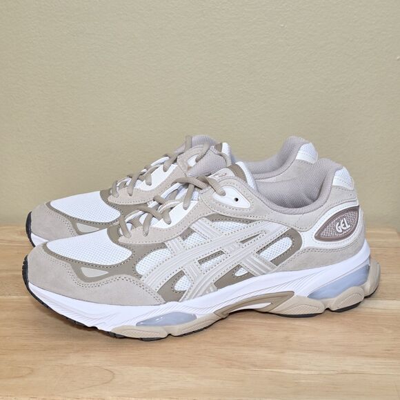 ASICS GEL-NYC 2.0 1203A895 102 White Feather Grey Shoes Men’s Size 9.5 main image 5
